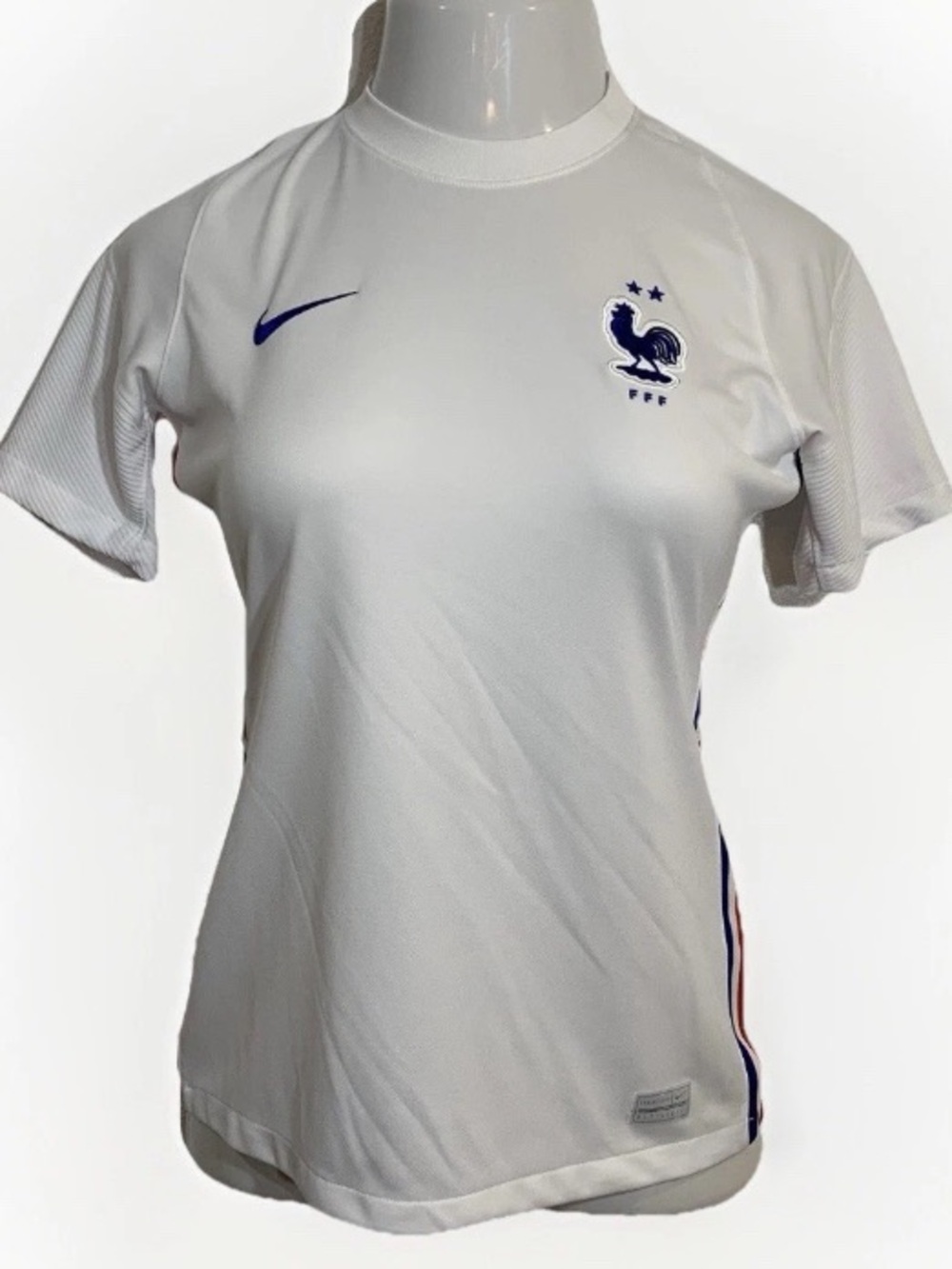 Nike Women France 2020/2021 Away Stadium Jersey Small FFF Soccer Football White